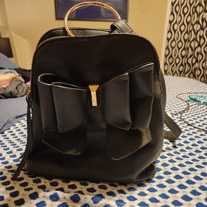 Black Backpack Purse